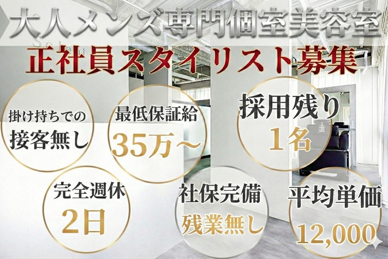 Soleria〈ソレリア・大人メンズ専門美容室〉（株式会社　Ｓｏｌｅｒｉａ）画像1