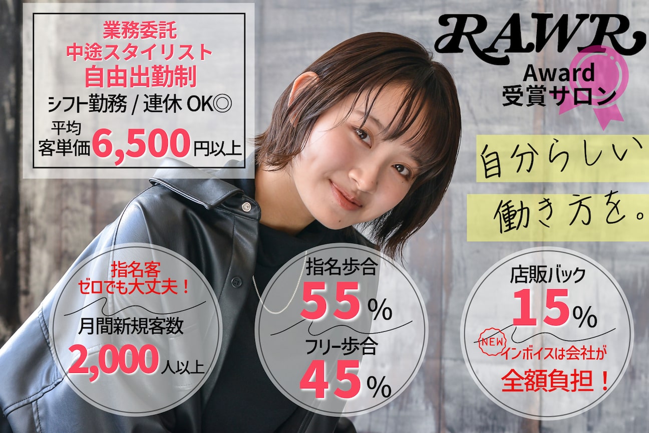 RAWR hair link葛西駅前店(株式会社 Atrunf Standard)画像1