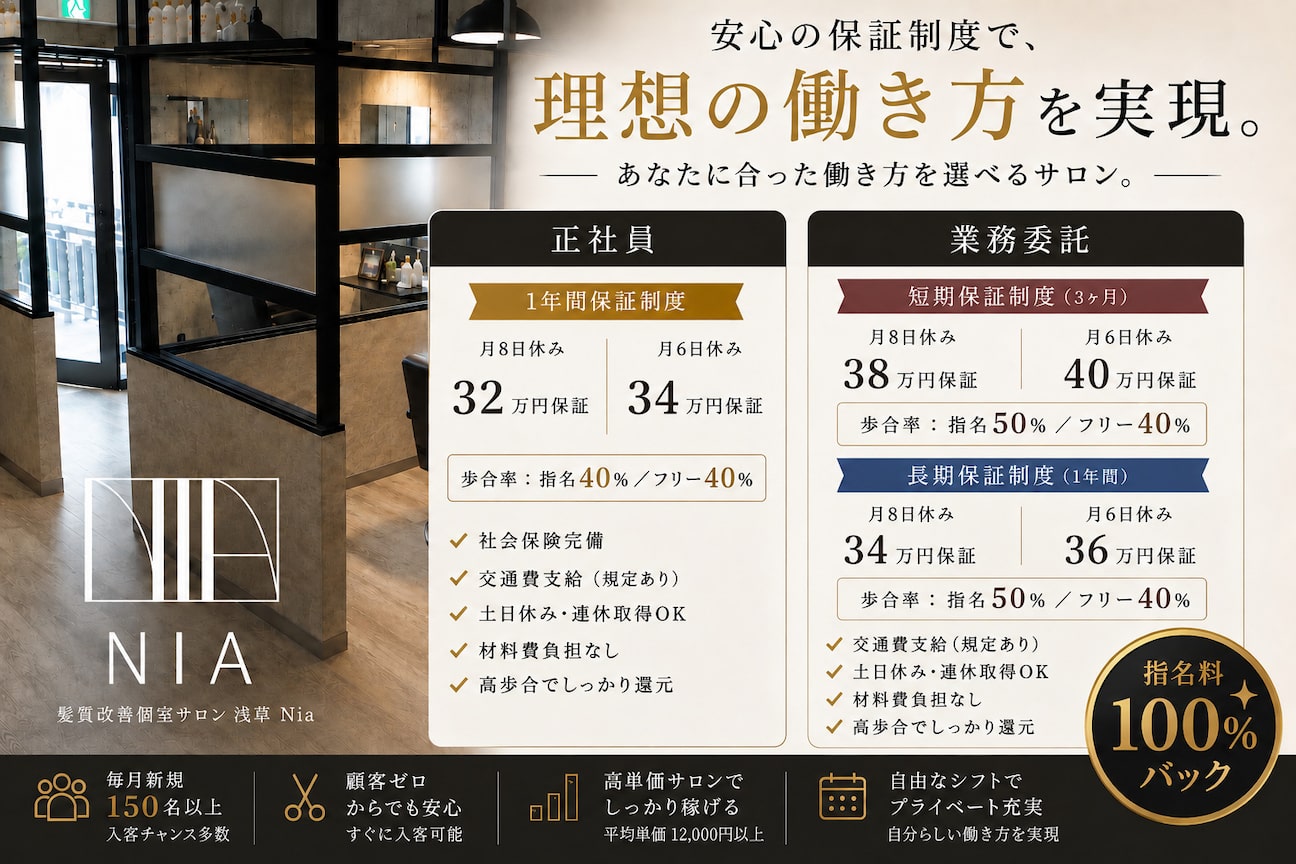 Nia(髪質改善個室サロン 浅草美容室Nia)画像1